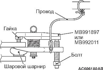 как разъединить наконечник тяги и шарнир 