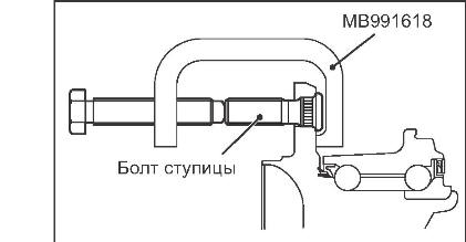 замена болта ступицы