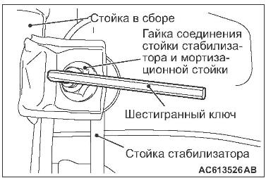 снятие стойки стабилизатора